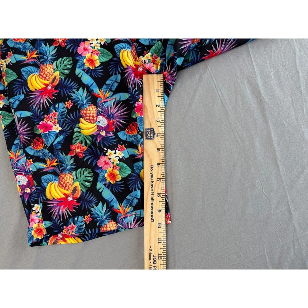 Hreski Shorts Mens Size‎ 34 Tropical Floral Pineapple Banana Print Shorts